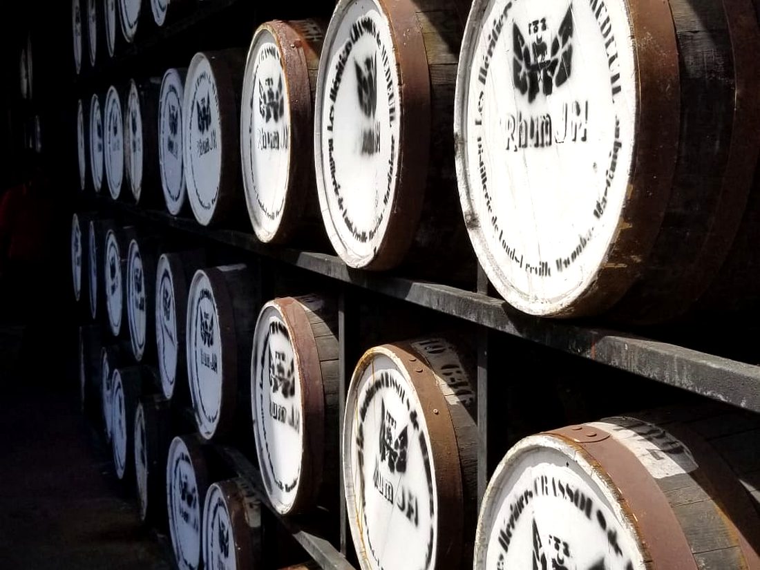 Rhum J.M barrel room